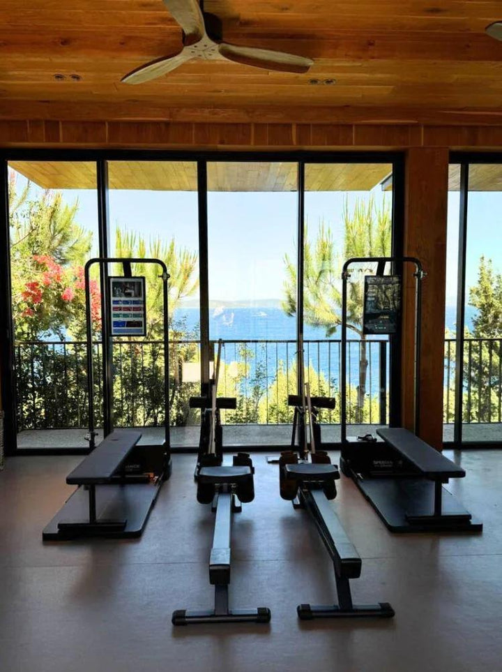 Resort fitness terrace