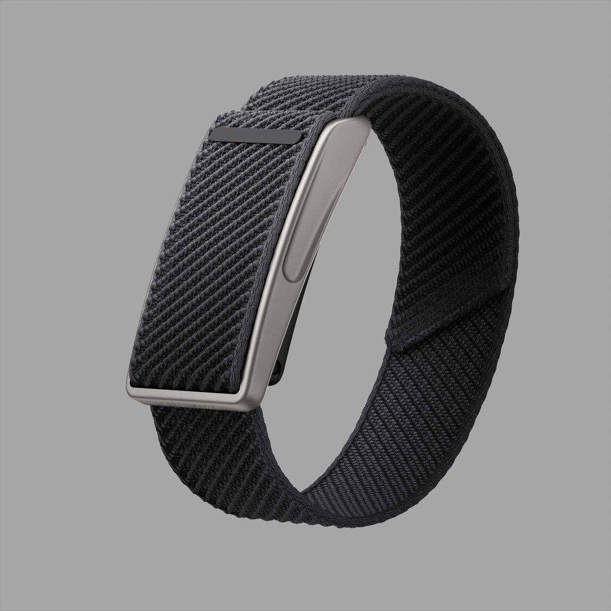 Speediance Strap Pro in Natural Titanium, three-quarter view