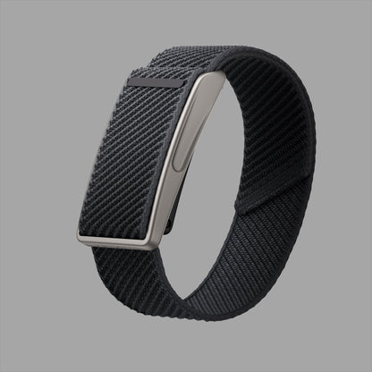 Speediance Strap Pro in Natural Titanium, three-quarter view