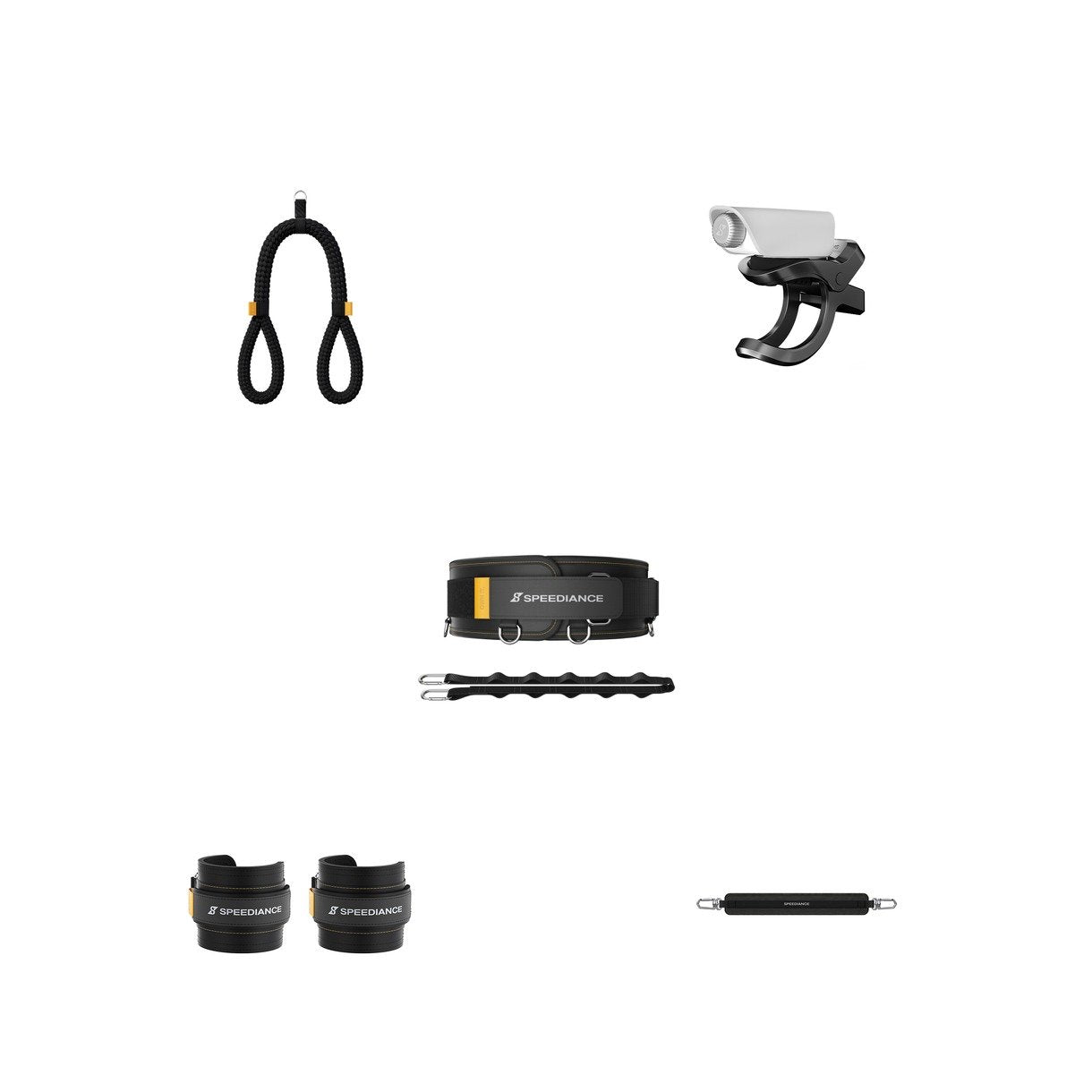 The Advanced Accessory Pack accessories laid out